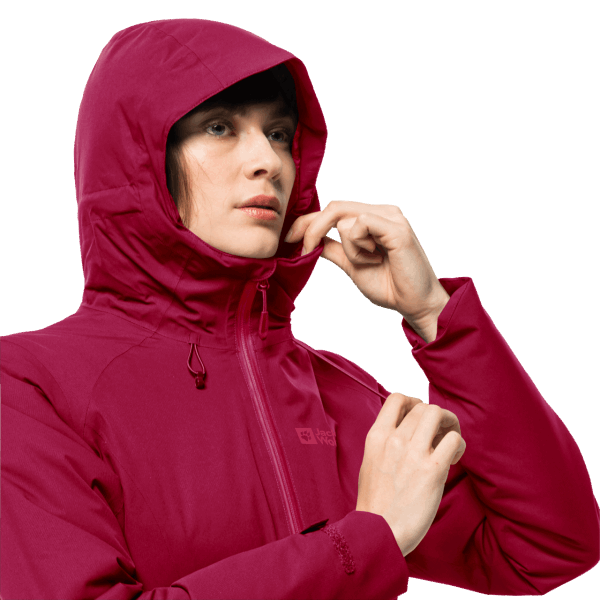 Wisper Geïsoleerde Damesjas Cranberry Original Jack Wolfskin