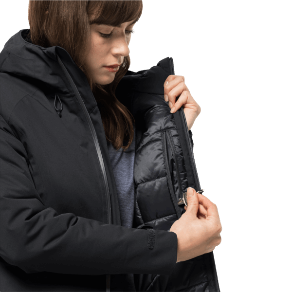 Dames Wisper Geïsoleerde Jas Beste Black Jack Wolfskin