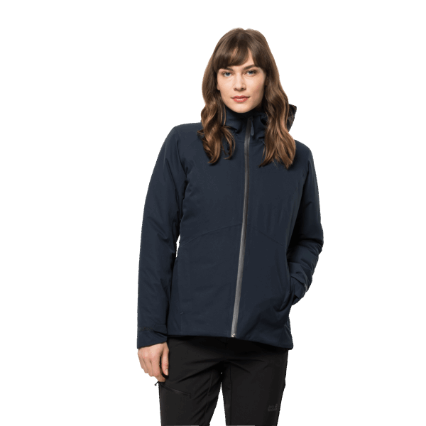 Jack Wolfskin Nachtblauw Nieuw Dames Wisper Geïsoleerd Jack