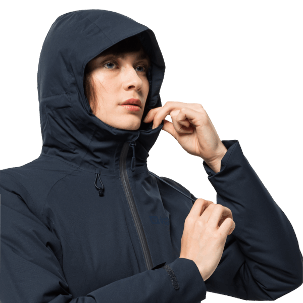 Jack Wolfskin Nachtblauw Nieuw Dames Wisper Geïsoleerd Jack