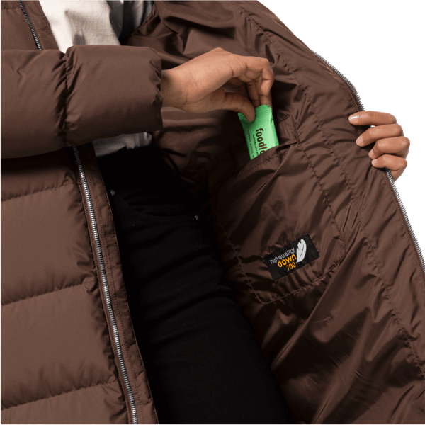 Jack Wolfskin Frozen Palace Damesjas Hazelnootbruin Origine
