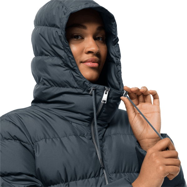 Leisteenblauwe Jack Wolfskin Bevroren Paleisjas Voor Dames