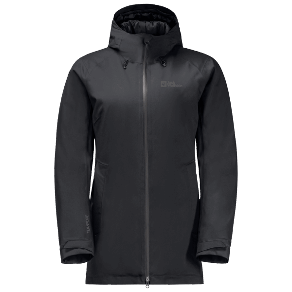 Zwarte Stirnberg Geïsoleerde Damesjas Jack Wolfskin Best