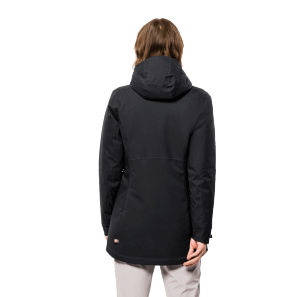 Zwarte Stirnberg Geïsoleerde Damesjas Jack Wolfskin Best