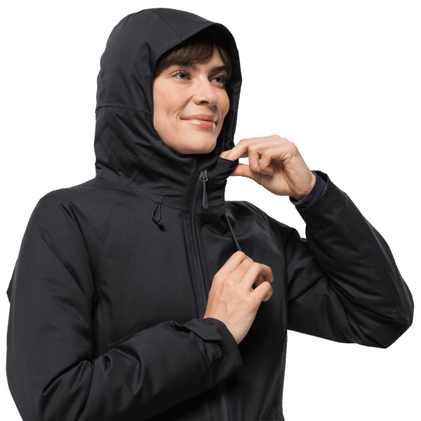Zwarte Stirnberg Geïsoleerde Damesjas Jack Wolfskin Best