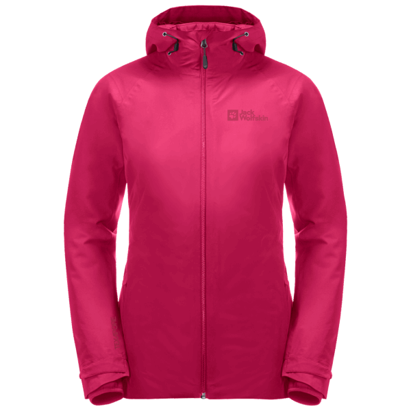 Fashion Dames Glaabach 3in1 Jas Jack Wolfskin Cranberry