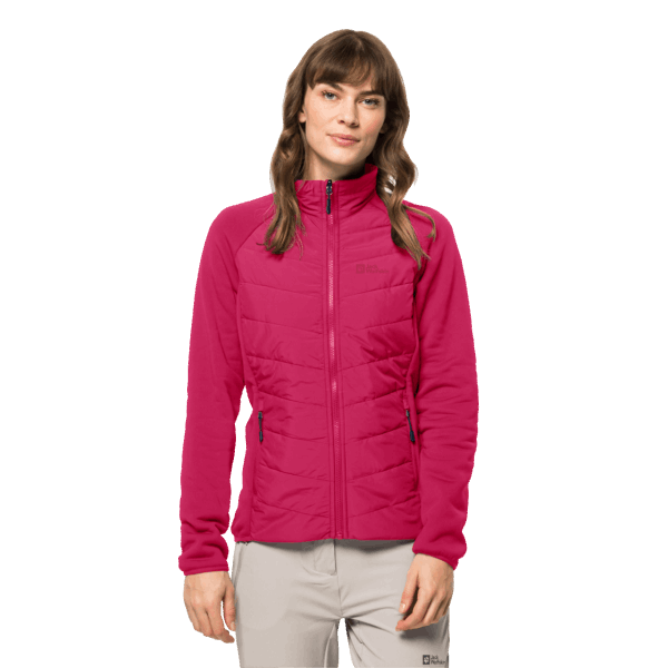 Fashion Dames Glaabach 3in1 Jas Jack Wolfskin Cranberry