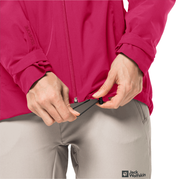 Fashion Dames Glaabach 3in1 Jas Jack Wolfskin Cranberry
