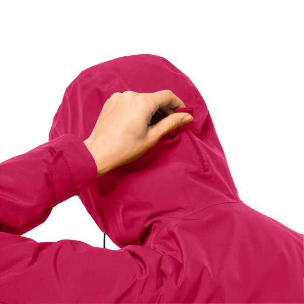 Fashion Dames Glaabach 3in1 Jas Jack Wolfskin Cranberry