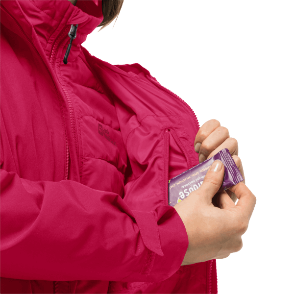 Fashion Dames Glaabach 3in1 Jas Jack Wolfskin Cranberry