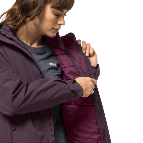 Collectie Dames Glaabach 3in1 Jas Grapevine Jack Wolfskin