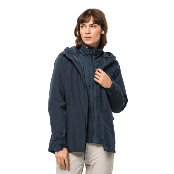 Collecties Jack Wolfskin Nachtblauw Dames Glaabach 3in1 Jack