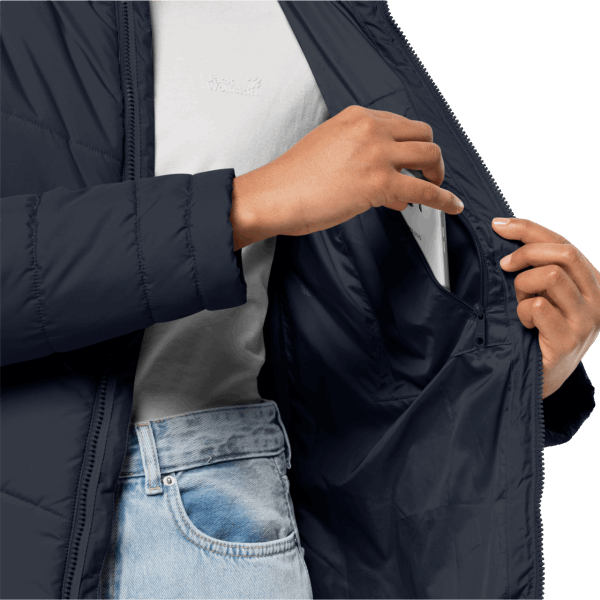 Merk Nachtblauwe North York Jas Jack Wolfskin Voor Dames