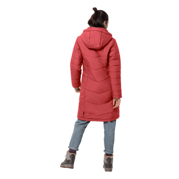 Jas Jack Wolfskin, Noord York, Origineel Koraalrood Voor Dames