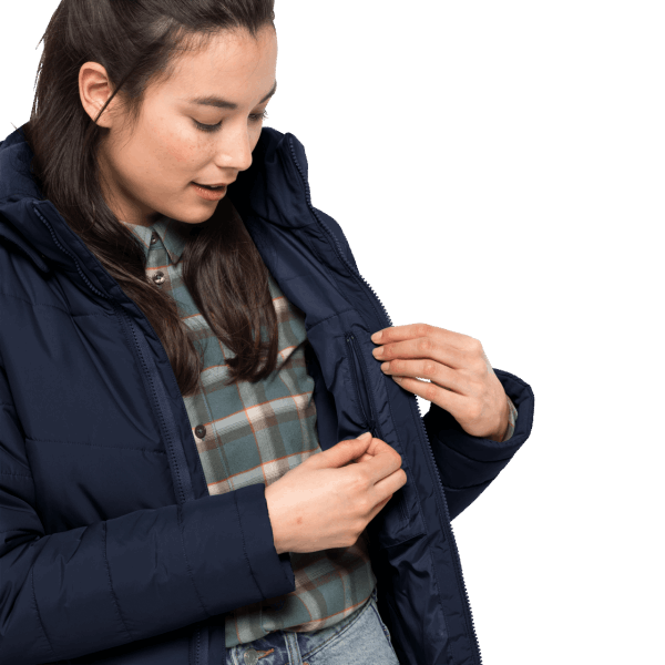 Jas Middernacht Blauwe Jack Wolfskin Hot Voor Dames Uit North York