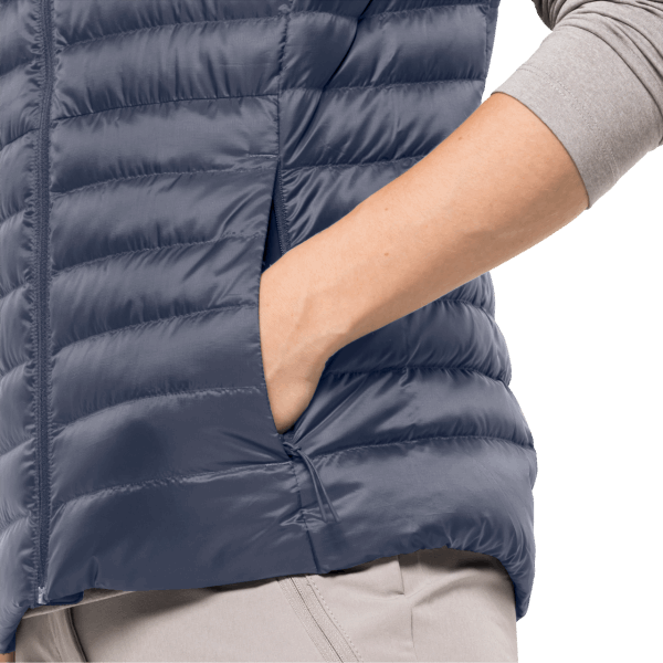 Jack Wolfskin Ombre Blauwe Pack & Go Donsvestcollecties Voor Dames
