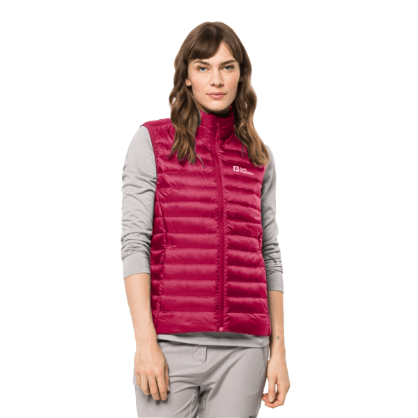 Jack Wolfskin Origin Dames Pack & Go Dons Vest Cranberry
