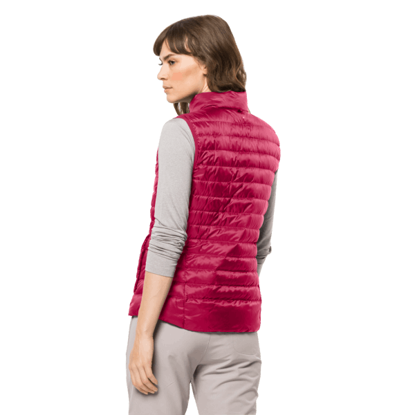 Jack Wolfskin Origin Dames Pack & Go Dons Vest Cranberry