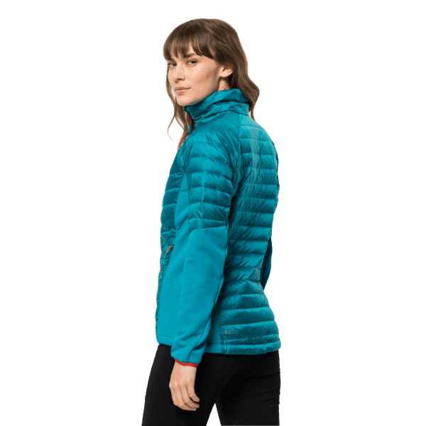 Jack Wolfskin Origins Zoetwaterblauwe Nebelhorn-donshybride Voor Dames