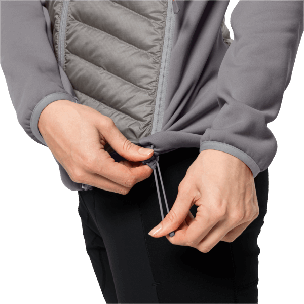 Jack Wolfskin Nebelhorn Down Hybrid Seagull-merk Voor Dames