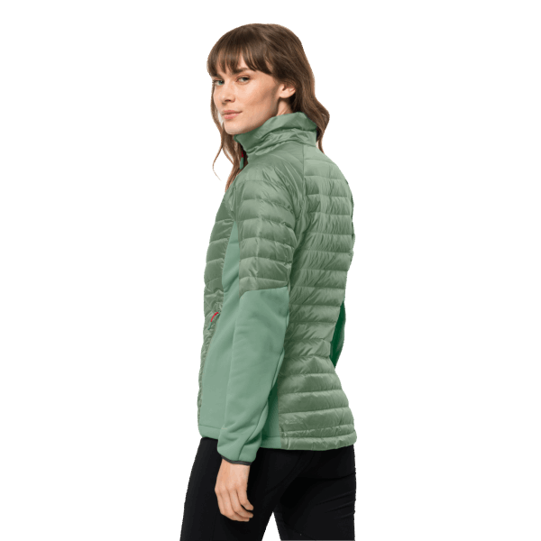 Jack Wolfskin Nebelhorn Dons Hybride Merken Graniet Groen Voor Dames