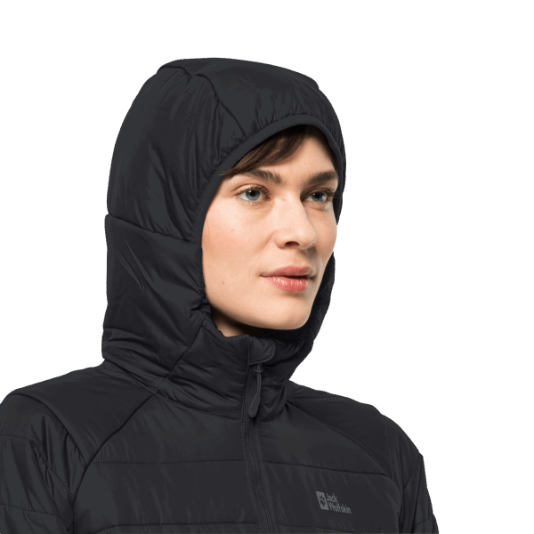 Merk Jack Wolfskin Bergland Geïsoleerde Damesjas Zwart