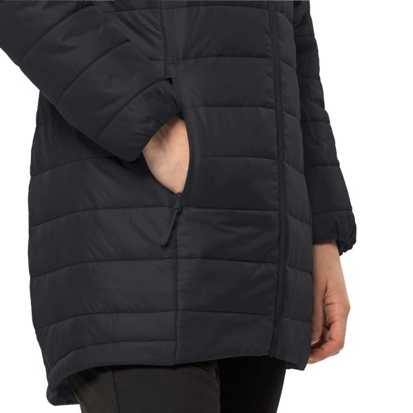 Merk Jack Wolfskin Bergland Geïsoleerde Damesjas Zwart