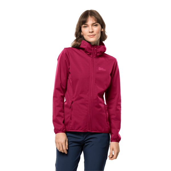 Collecties Windhain Hoody Voor Dames Cranberry Jack Wolfskin