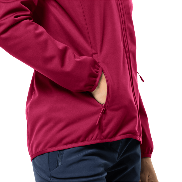 Collecties Windhain Hoody Voor Dames Cranberry Jack Wolfskin