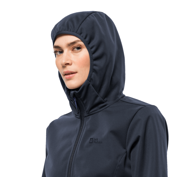 Jack Wolfskin Night Blue Origin Dames Windhain Hoody