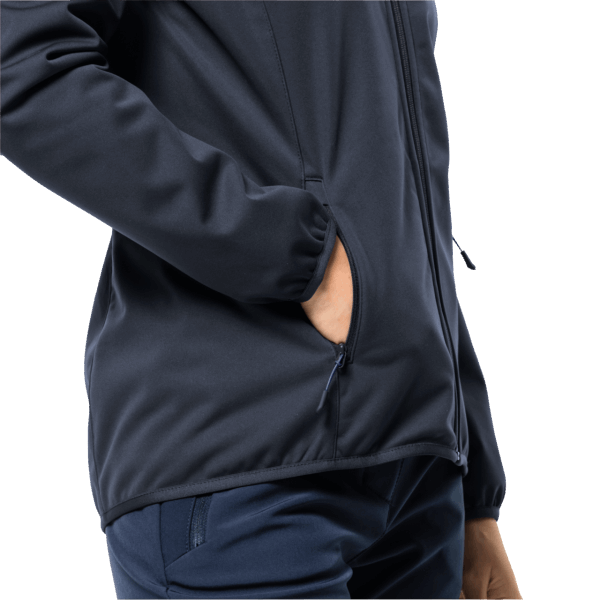 Jack Wolfskin Night Blue Origin Dames Windhain Hoody