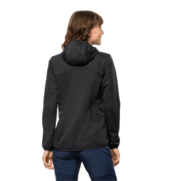 Jack Wolfskin Zwarte Dames Windhain Hoody Origins