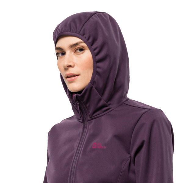 Jack Wolfskin Windhain Hoody Grapevine Voor Dames