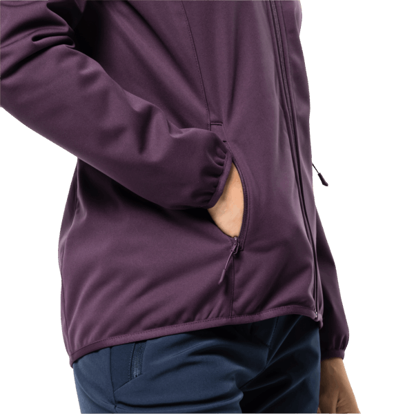 Jack Wolfskin Windhain Hoody Grapevine Voor Dames