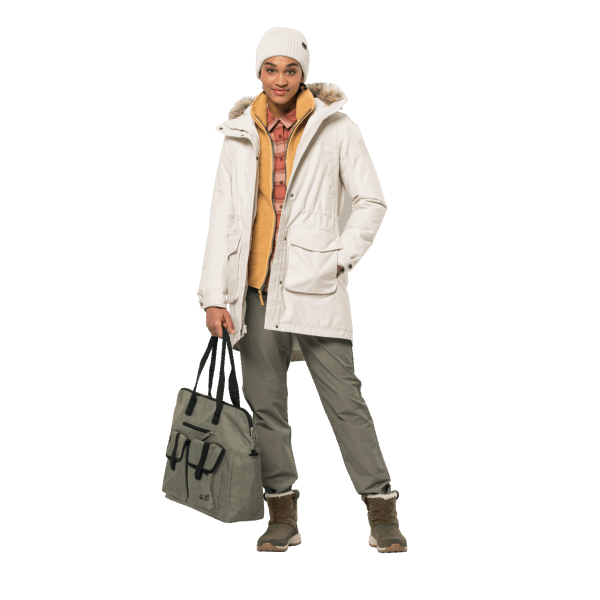 Herfst Rood Geruit Fashion Jack Wolfskin Dames Wanderweg-shirt
