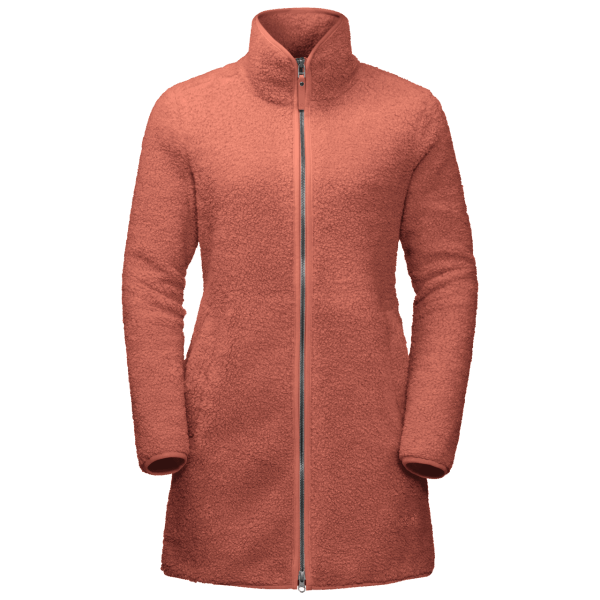 Merken Jack Wolfskin Herfstrode Hoge Wolkenjas Voor Dames
