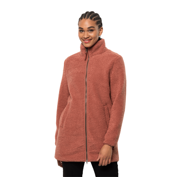 Merken Jack Wolfskin Herfstrode Hoge Wolkenjas Voor Dames