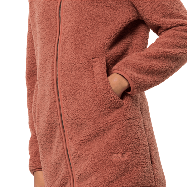 Merken Jack Wolfskin Herfstrode Hoge Wolkenjas Voor Dames