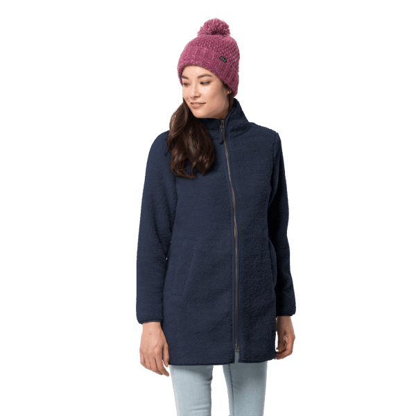 Originele Jack Wolfskin Hoge Wolkenjas Voor Dames Nachtblauw