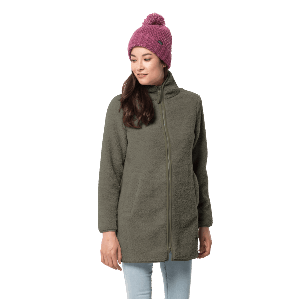 Hot Grape Leaf Jack Wolfskin Hoge Wolkenjas Voor Dames