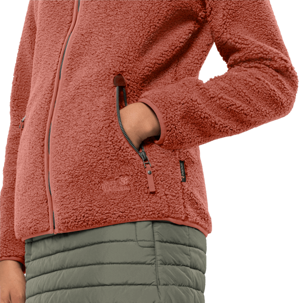 Dames High Cloud Jack Jack Wolfskin Fashion Herfst Rood