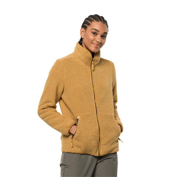 Hoge Wolkenjas Voor Dames Amber Gold Jack Wolfskin-collectie