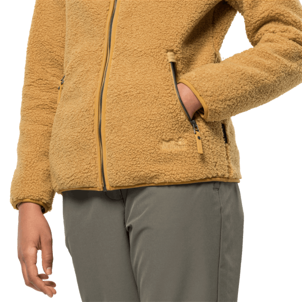 Hoge Wolkenjas Voor Dames Amber Gold Jack Wolfskin-collectie