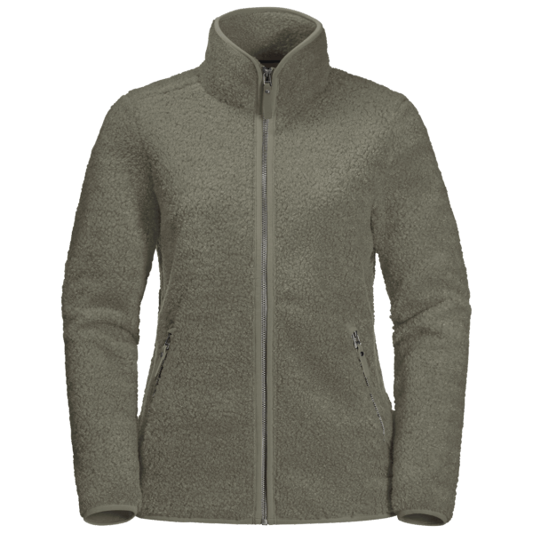Jack Wolfskin Dusty Olive Damesjas Met Hoge Wolken