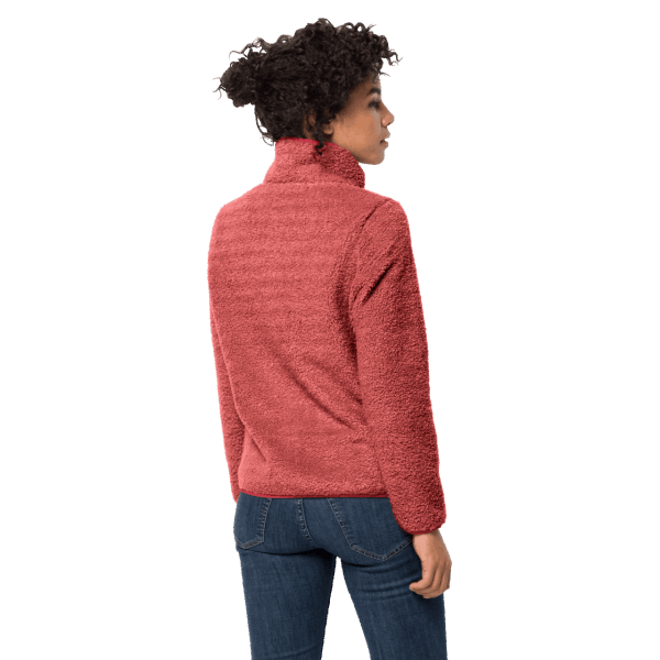 Damesjas Met Hoge Wolken Origins Coral Red Jack Wolfskin