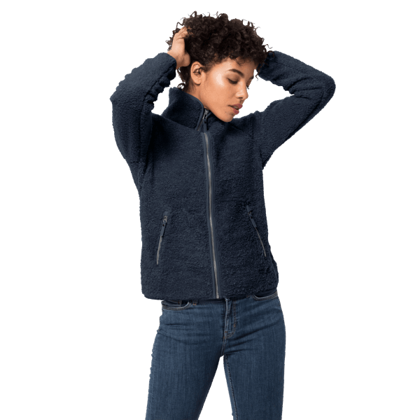 Jack Wolfskin Nachtblauw Hoog Wolkenjack Voor Dames Merken
