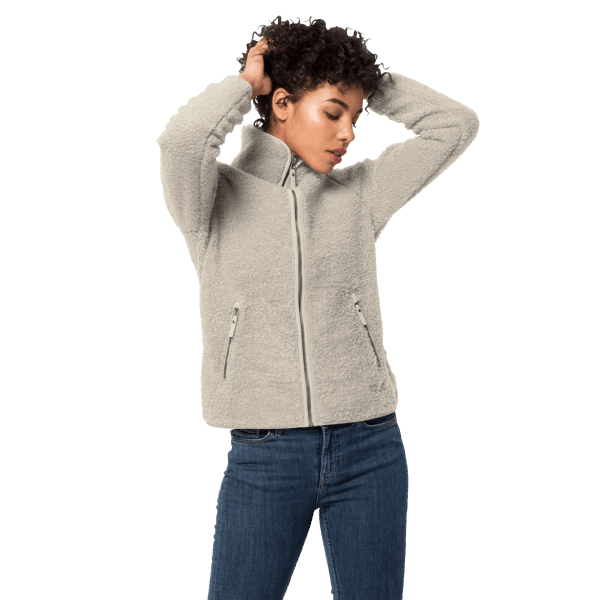 Jack Wolfskin Original High Cloud Damesjack Stoffig Grijs