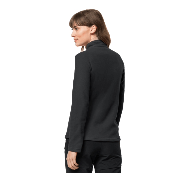 Jack Wolfskin Hot Black Taunus Halve Rits Voor Dames