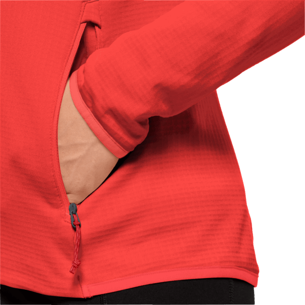 Grenadine Peak Grid Fleece Jack Wolfskin Origins Voor Dames