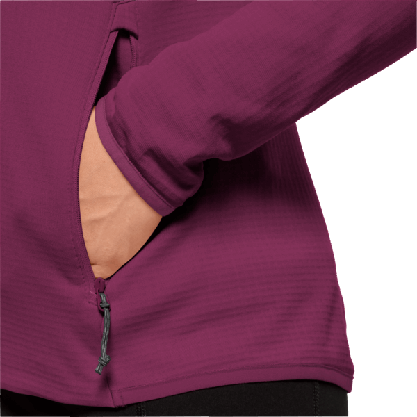 Jack Wolfskin, Jack Wolfskin, Voor Dames Met Piekrasterfleece Van Wild Berry